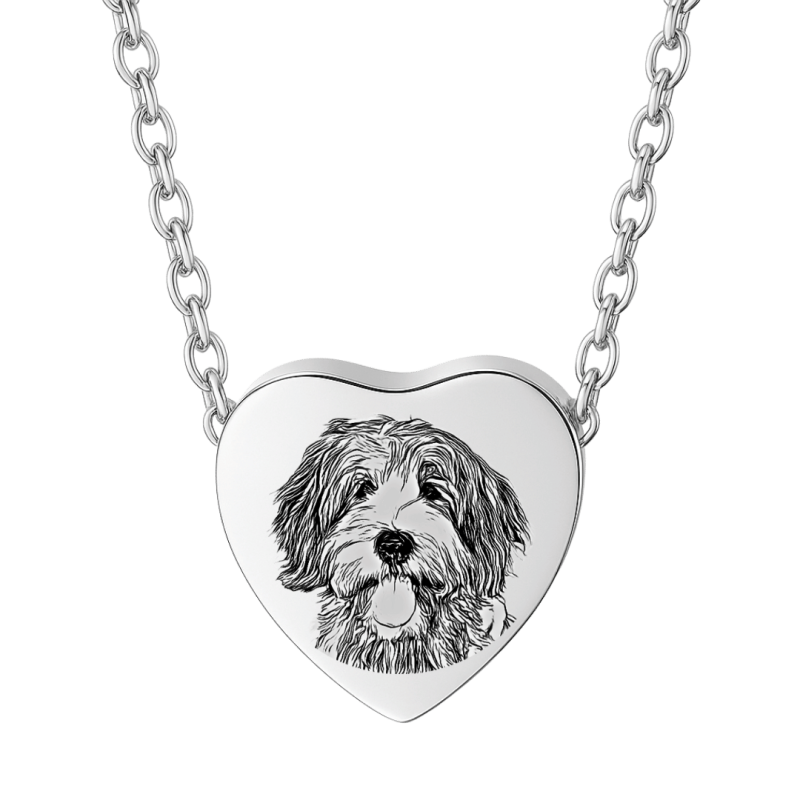 Collier urne funéraire cœur personnalisé pour cendres de chien avec — free download