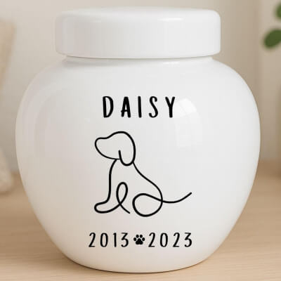 Custom Ceramic Dog Urn – Personalised Pet... Custom Ceramic Dog Urn – Personalised Pet...
