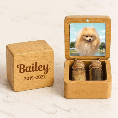 Personalised Wooden Dog Memorial Keepsake Box... Personalised Wooden Dog Memorial Keepsake Box...