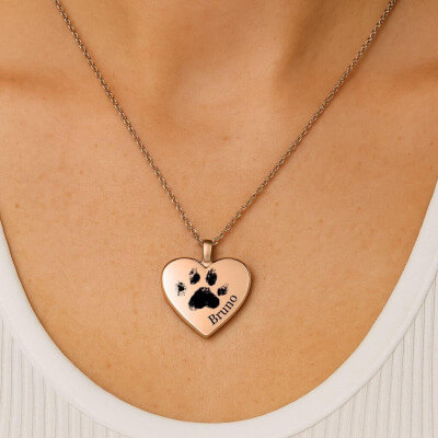 Personalised Dog Memorial Heart Urn Necklace –... Personalised Dog Memorial Heart Urn Necklace –...