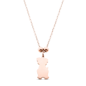 Collier pendentif chien commémoratif personnalisé – Nom gravé
