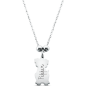 Collier pendentif chien commémoratif personnalisé – Nom gravé