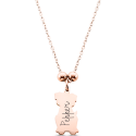 Collier pendentif chien commémoratif personnalisé – Nom gravé