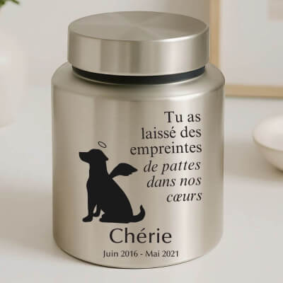 Personalised Dog Urn with Angel Pup Design –... Personalised Dog Urn with Angel Pup Design –...