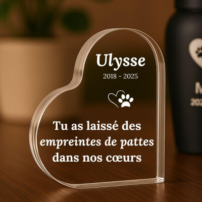 Plaque commémorative chien personnalisée –...