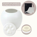 Urne funéraire pour chien personnalisée en céramique – Urne pour animal avec nom, dates & symbole amour éternel
